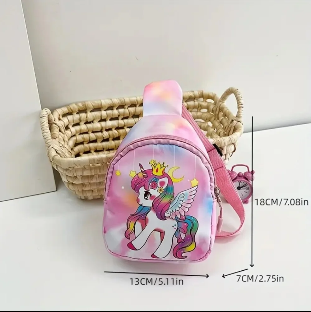 Girl's Unicorn Crossbody Bag, Pink, Ages 3 +